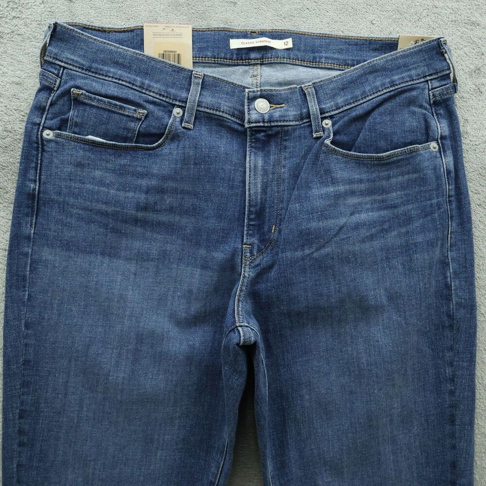 Levi's Jeans Women's Size 12M Mid-Rise Classic Straight Denim 30" Inseam NWT - Picture 13 of 16